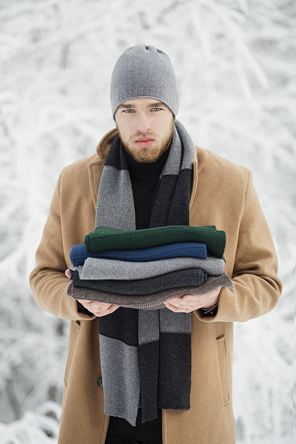 Two colors classic men’s scarf